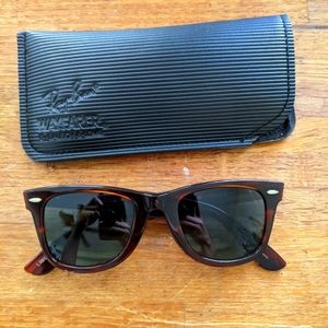 Vintage Tortoiseshell Wayfarer - Bausch & Lomb